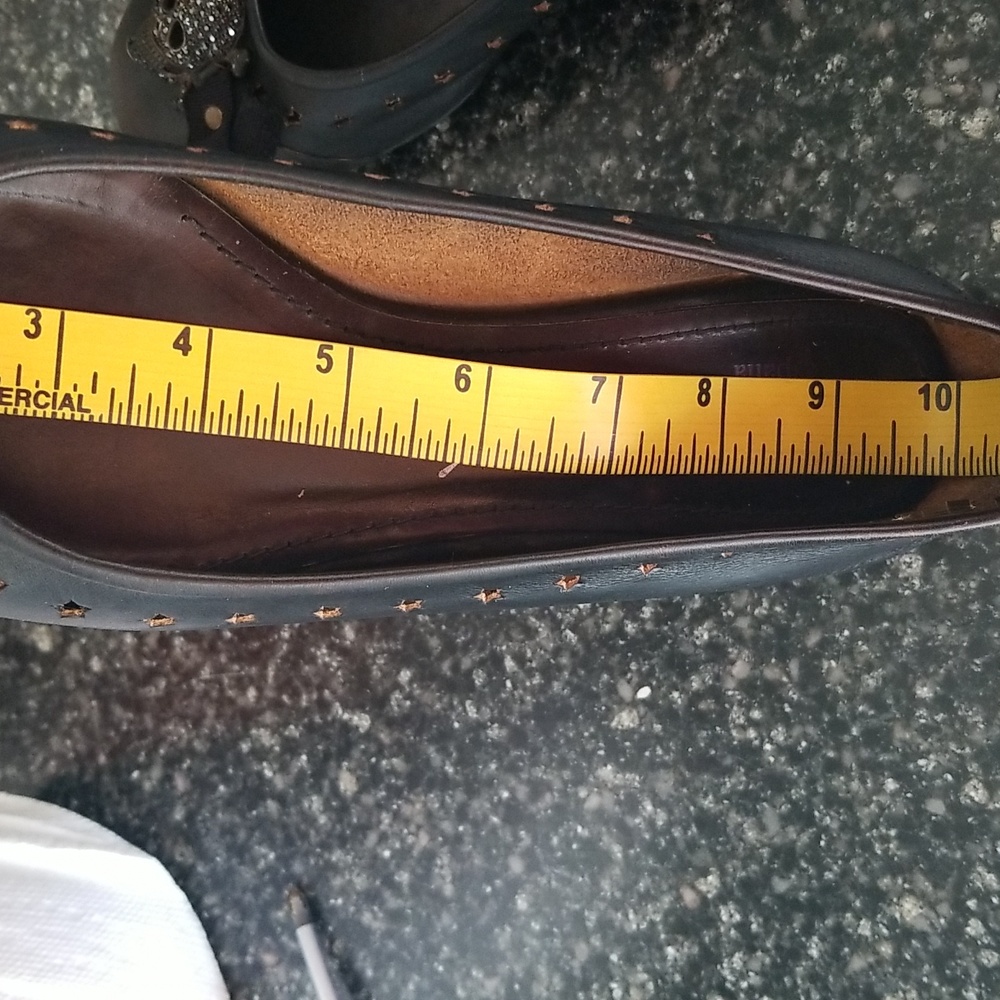 Pedro Garcia "Ildara" Black Avalon Crystal Leather Skull Flats - Picture 8 of 8